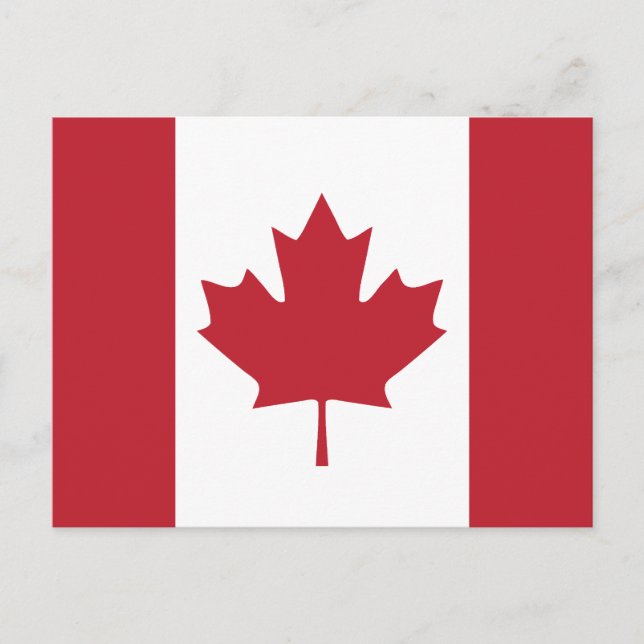 Canada Flag Postcard (Front)