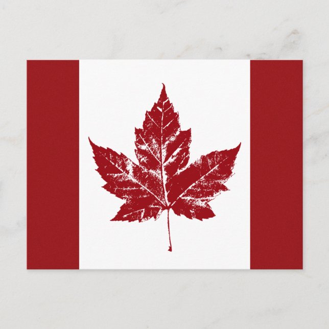 Canada Flag Postcards Canadian Souvenir Postcards (Front)