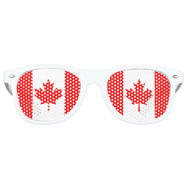 Canada Flag Retro Sunglasses (Front)