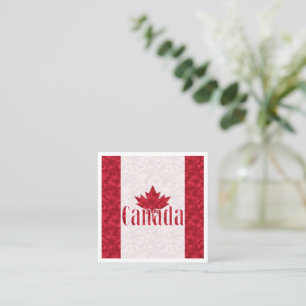 Canada, flag shower curtain square business card