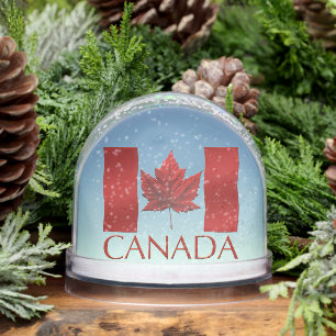 Canada Flag Snow Globe Custom Canada Snowglobe