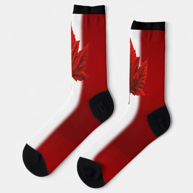 Canada Flag Socks Canada Souvenir Socks Customize (Left)