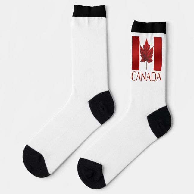 Canada Flag Socks Canada Souvenir Socks Customize (Left)