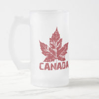 Canada Flag Souvenir Beer Glass Canada Mug