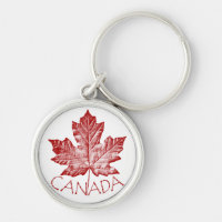 Canada Flag Souvenir Key Chain & Canada Maple Leaf