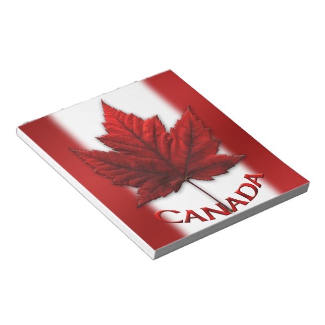 Canada Flag Souvenir Notepad Canada Gifts (Angled)
