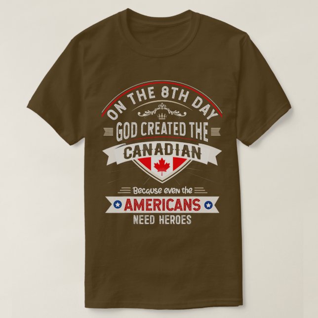 Canada Flag Souvenirs for Canadians Men  Women  T-Shirt (Design Front)