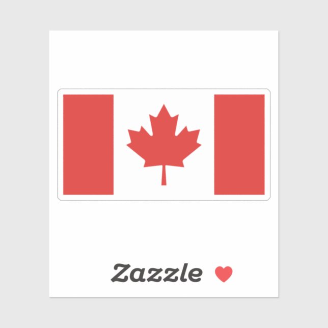Canada Flag Sticker (Sheet)