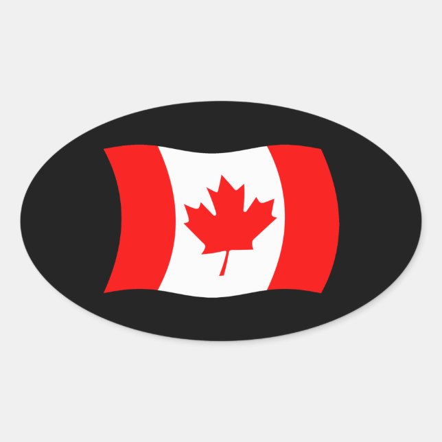 Canada Flag Sticker (Front)