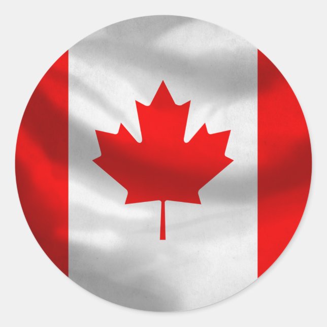 Canada Flag Sticker (Front)