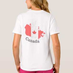 Canada Flag T-Shirt – Flat Sticker Design