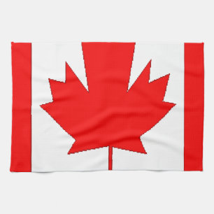 Canada flag tea towel