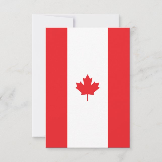 Canada flag thank you card (Front)