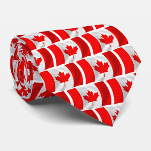 Canada Flag Tie