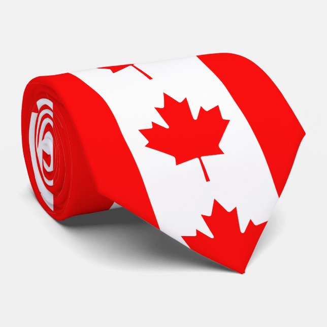 Canada Flag Tie (Rolled)