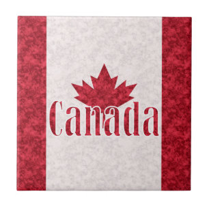 Canada, flag tile