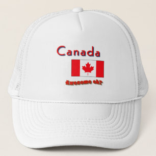 Canada flag trucker hats-awesome eh hat