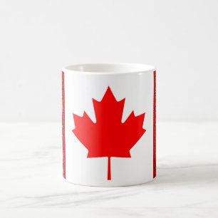 Canada Flag + Ukrainian Cross Stitch Mug