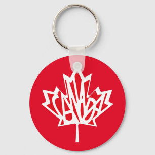 CANADA FLAG VERSION FREE by Masanser Key Ring