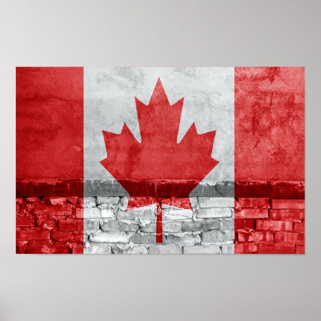 Canada flag wall poster (Front)
