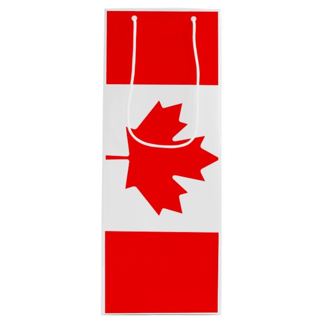 Canada Flag Wine Gift Bag (Front)