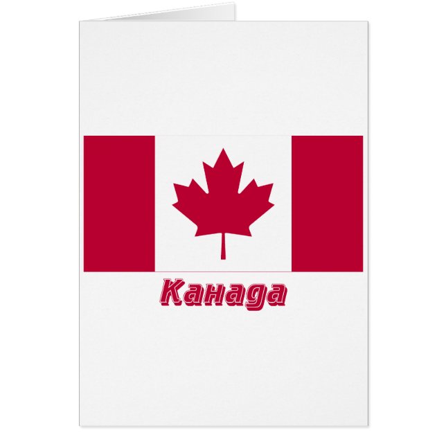Canada Flag with name in Russian (Front)