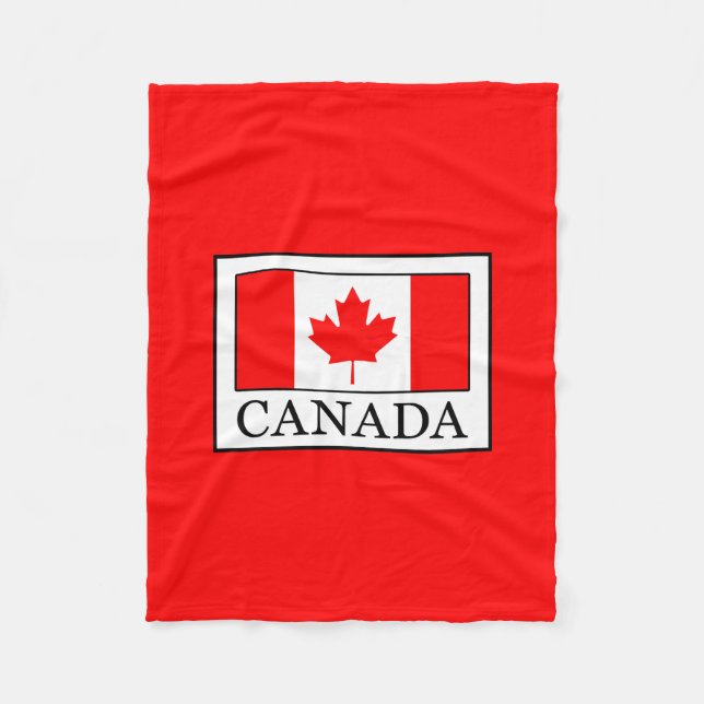 Canada Fleece Blanket (Front)