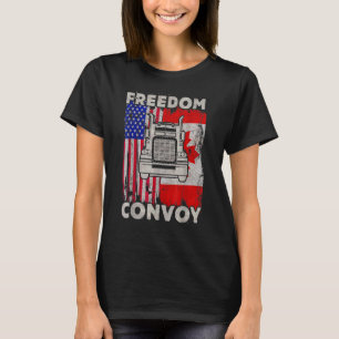 Canada Freedom Convoy 2022 Canadian Truckers Suppo T-Shirt