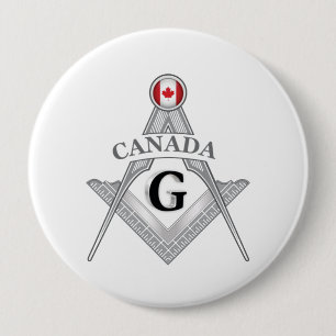 Canada freemasonry sign 10 cm round badge