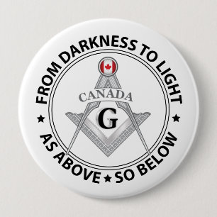 Canada freemasonry sign 10 cm round badge