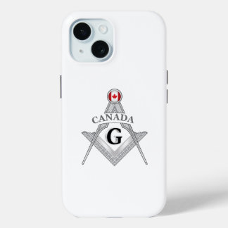 Canada freemasonry sign iPhone 15 case