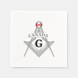 Canada freemasonry sign napkin