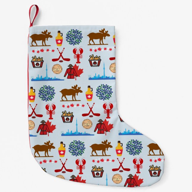 Canada Fun Small Christmas Stocking (Front)