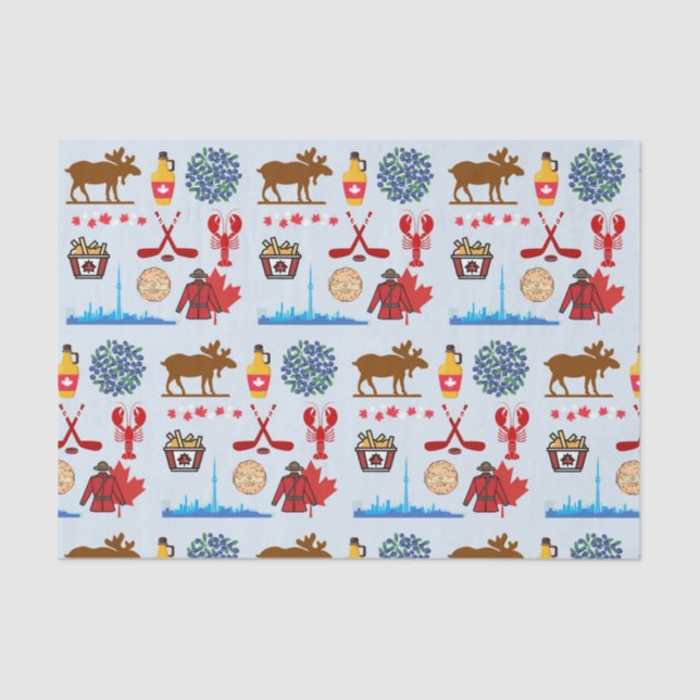   Canada Fun Tissue Paper (Front)