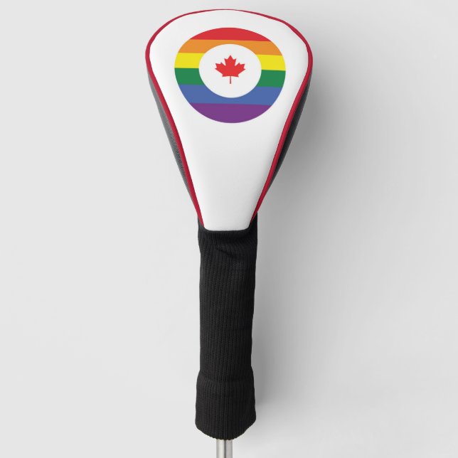 Canada Gay Pride Golf Head Cover (Front)