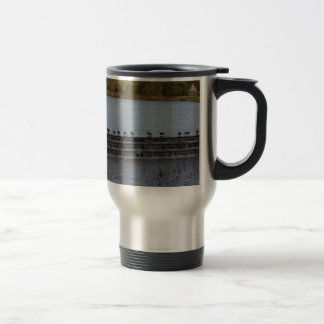 Canada Geese All In A Row Travel Mug