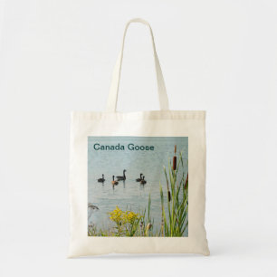 Canada Geese And Cattails Tote Bag