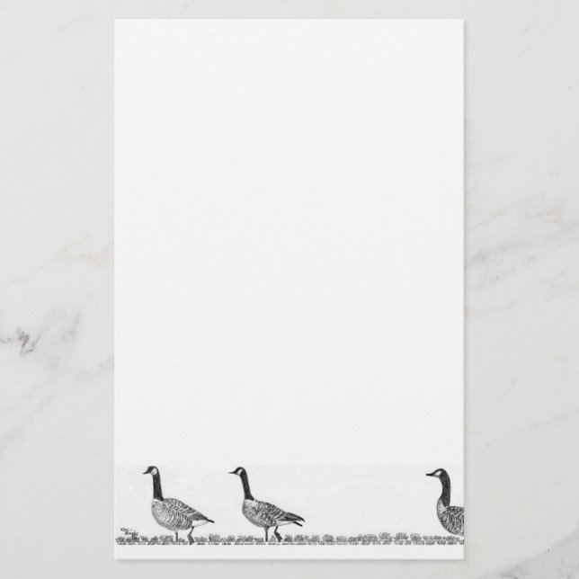 Canada Geese Stationery (Front)