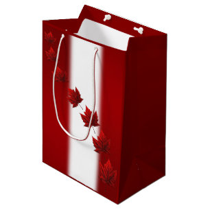 Canada Gift Bags Personalise Maple Leaf Gift Bag