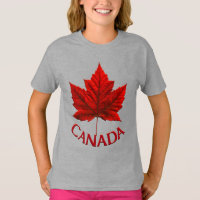 Canada Girl's T-shirt Custom Canada Shirt