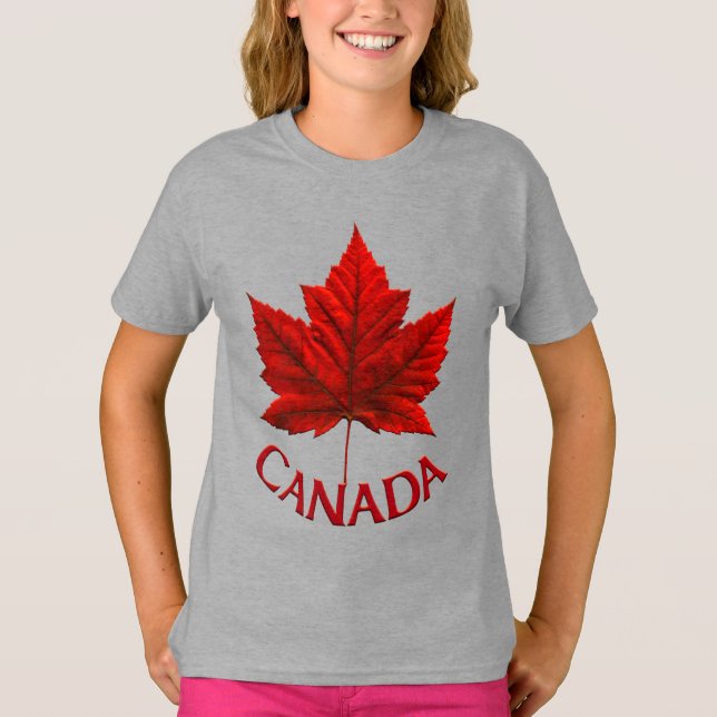 Canada Girl's T-shirt Custom Canada Shirt (Front)