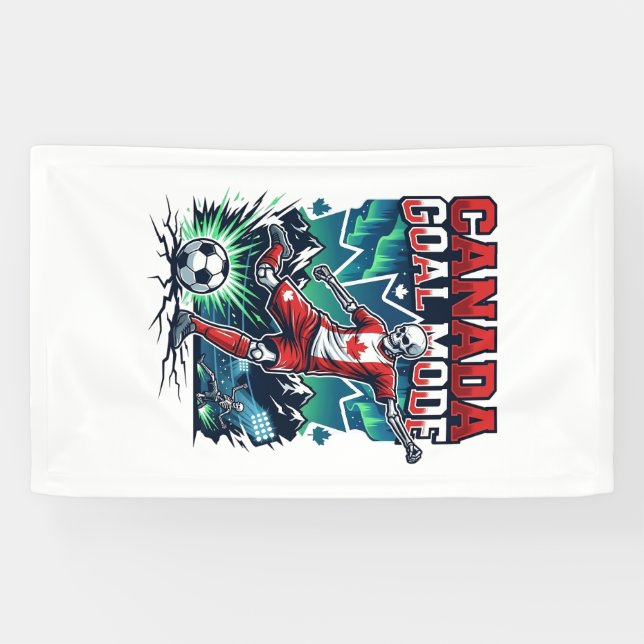 Canada Goal Mode Skeleton Striker Nations Dynamic  Banner (Horizontal)