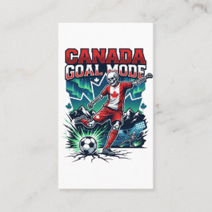 Canada Goal Mode Skeleton Striker Nations Dynamic Business Card