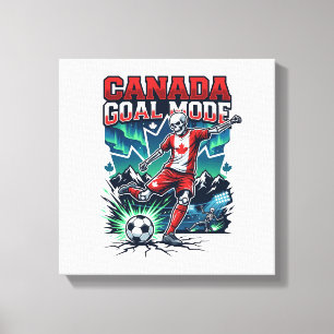 Canada Goal Mode Skeleton Striker Nations Dynamic Canvas Print