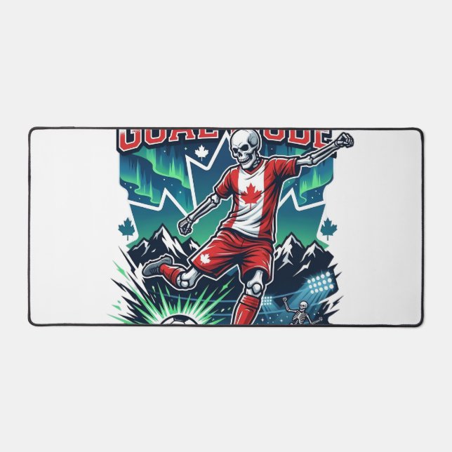 Canada Goal Mode Skeleton Striker Nations Dynamic  Desk Mat (Front)