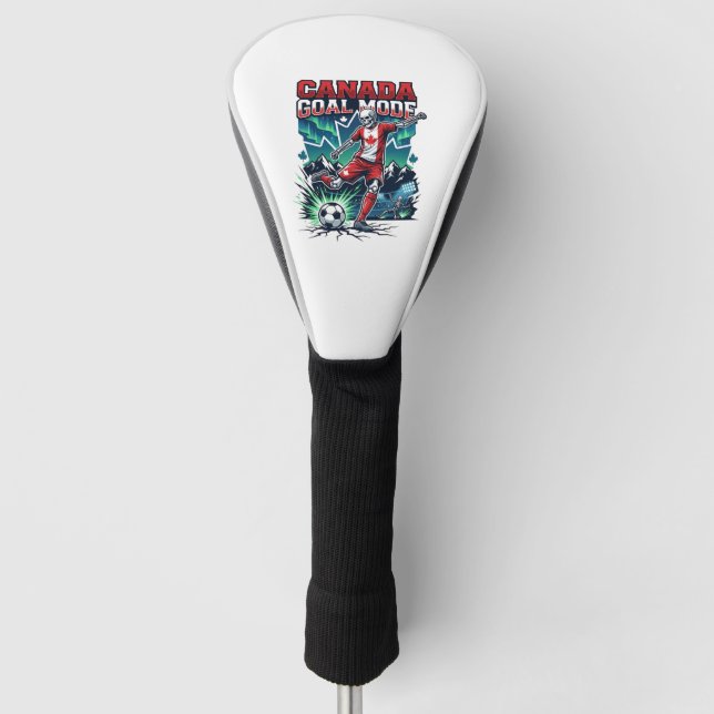 Canada Goal Mode Skeleton Striker Nations Dynamic  Golf Head Cover (Front)