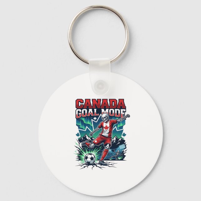 Canada Goal Mode Skeleton Striker Nations Dynamic  Key Ring (Front)
