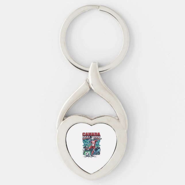 Canada Goal Mode Skeleton Striker Nations Dynamic  Key Ring (Front)