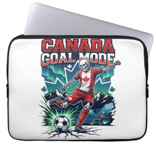 Canada Goal Mode Skeleton Striker Nations Dynamic  Laptop Sleeve