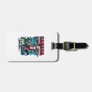 Canada Goal Mode Skeleton Striker Nations Dynamic  Luggage Tag